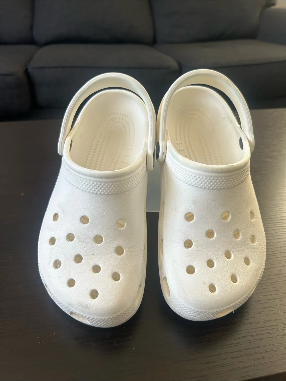 Crocs Classic White junior Clog Sandals - Comfortable Slip-On